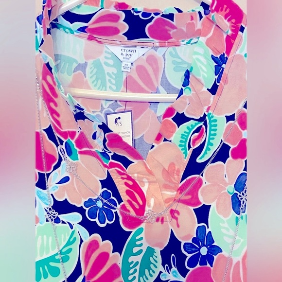 New crown & ivy, w/Pockets Sz-SP Joyful Colors Flowers, Super Soft & Lightweight - Picture 16 of 16